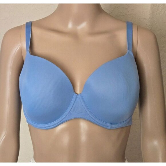 PINK Victoria's Secret Other - Victoria's Secret PINK Wear Everywhere T Shirt Lightly Lined blue Bra size 36D